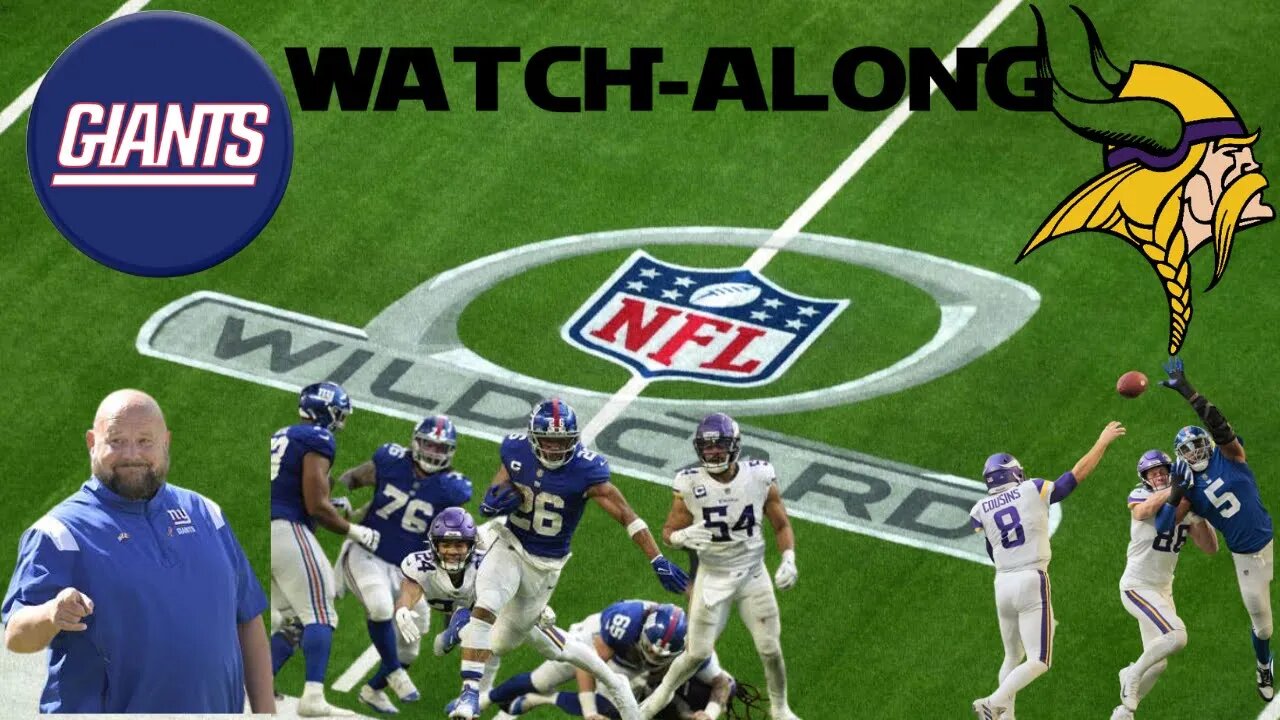 NFL WILDCARD GAME GIANTS' VS VIKINGS WATCH ALONG Live with Opus