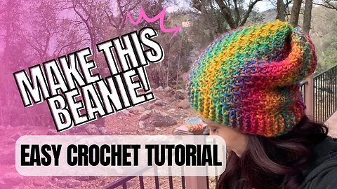 Easy Tunisian Crochet Beanie Tutorial for All Yarn Types