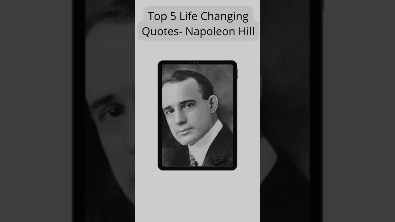 Advice from Napoleon Hill #shorts