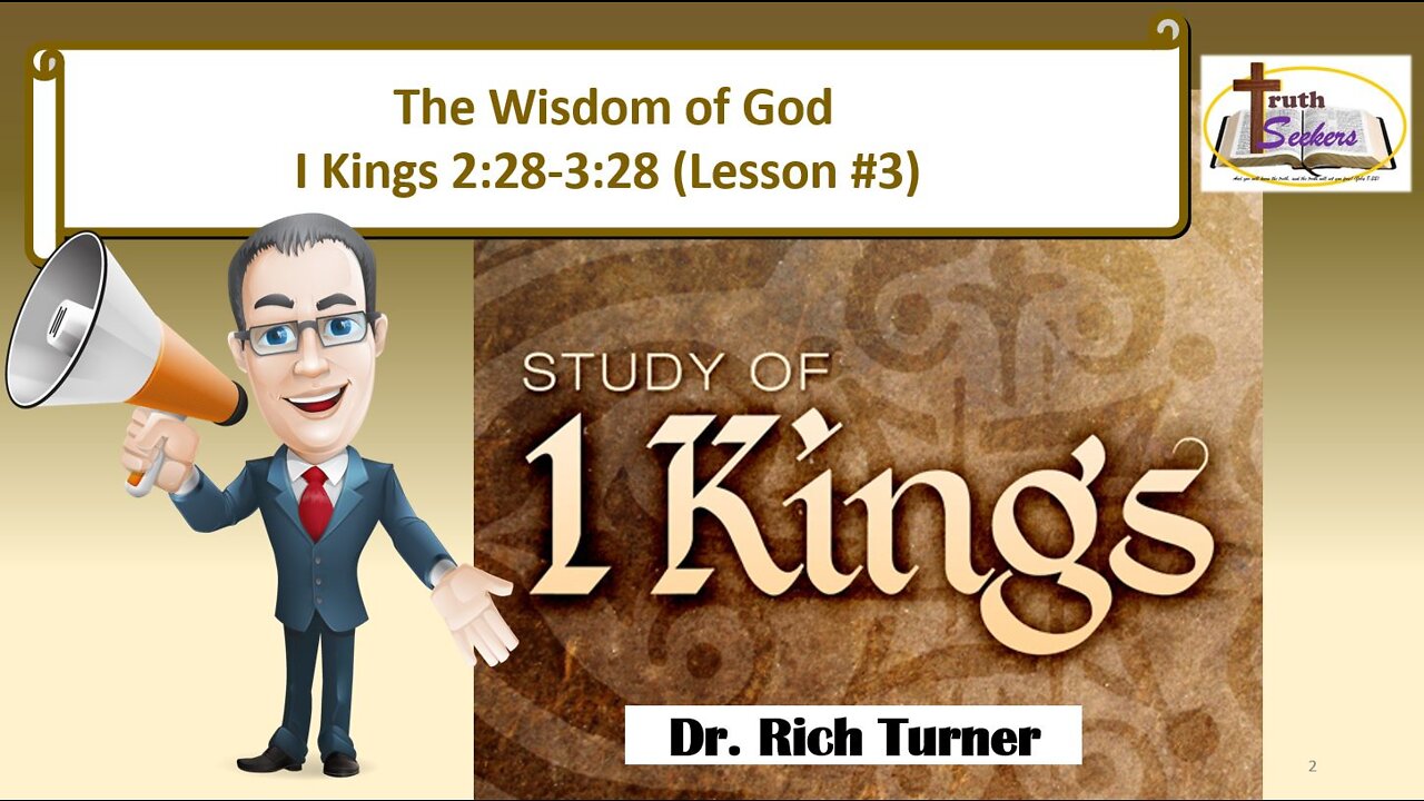 I Kings 2:28-3:28 (Lesson #3)