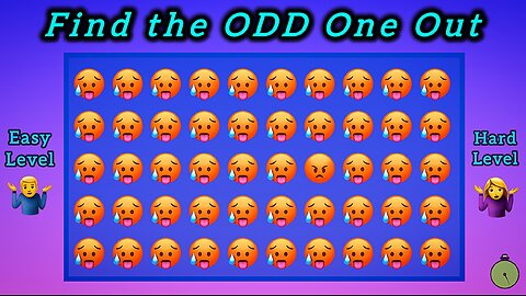 P1: Find the ODD One Out - Emoji Edition ☃☔ | Easy & Hard Levels | CTG_FunZone