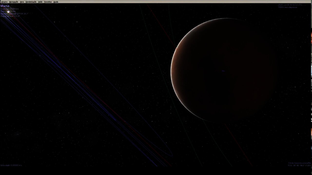 Veja um pouco de Celestia - um simulador do espaço e dos planetas.