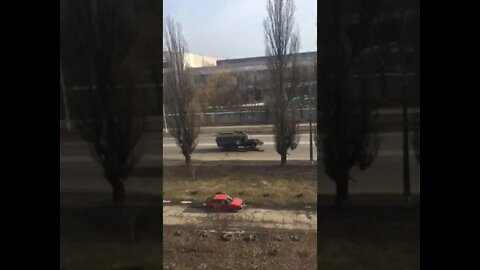 Uprising in Sumy? Russian truck ambushed