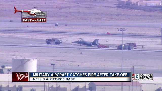 Nellis officials say military aircraft 'incident' was aborted takeoff