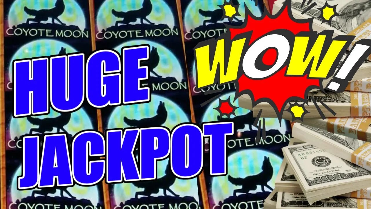 INSANE $200 A SPIN JACKPOT on HIGH LIMIT COYOTE MOON SLOT MACHINE
