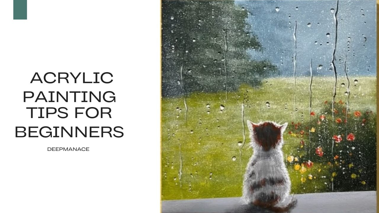 Rainy Day Painting / Acrylic Painting for Beginners