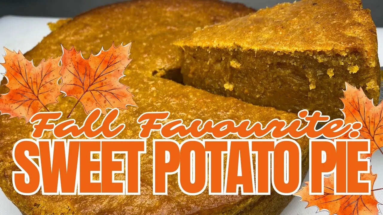 Homemade Sweet Potato Pie | How to Make Classic Sweet Potato Pie | Traditional Fall Favorite