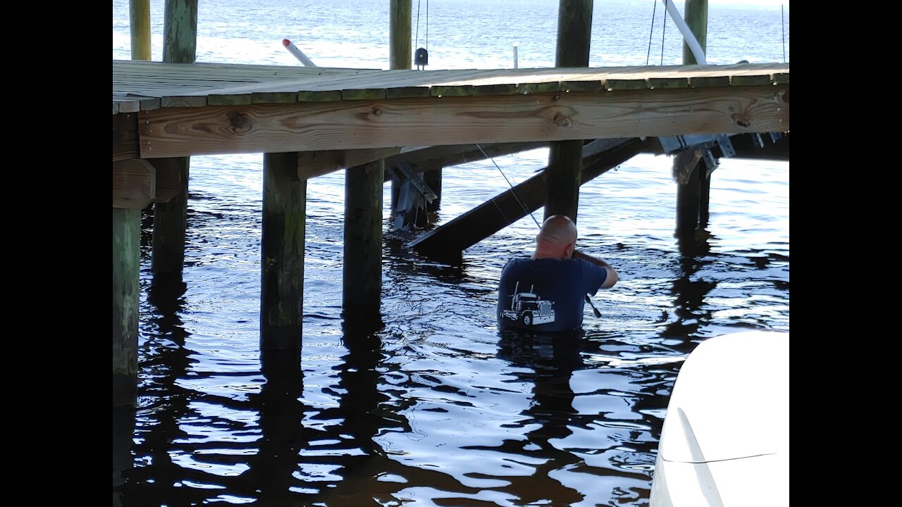 Fishing the hard way