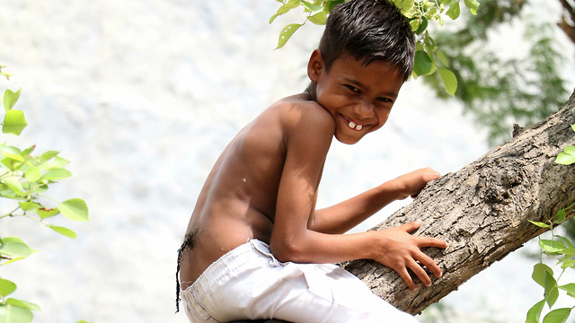 Boy With A Hairy Tail Worshiped As A God In India