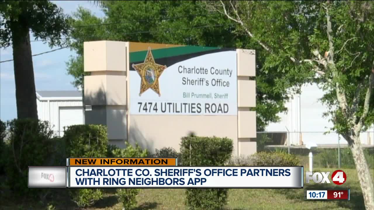 Charlotte County Sheriff partners with Ring Neighbors app