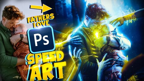 FATHERS LOVE - How To create this Photo Manipulation in Photoshop. #photoshop #mrhires #borisfx #1