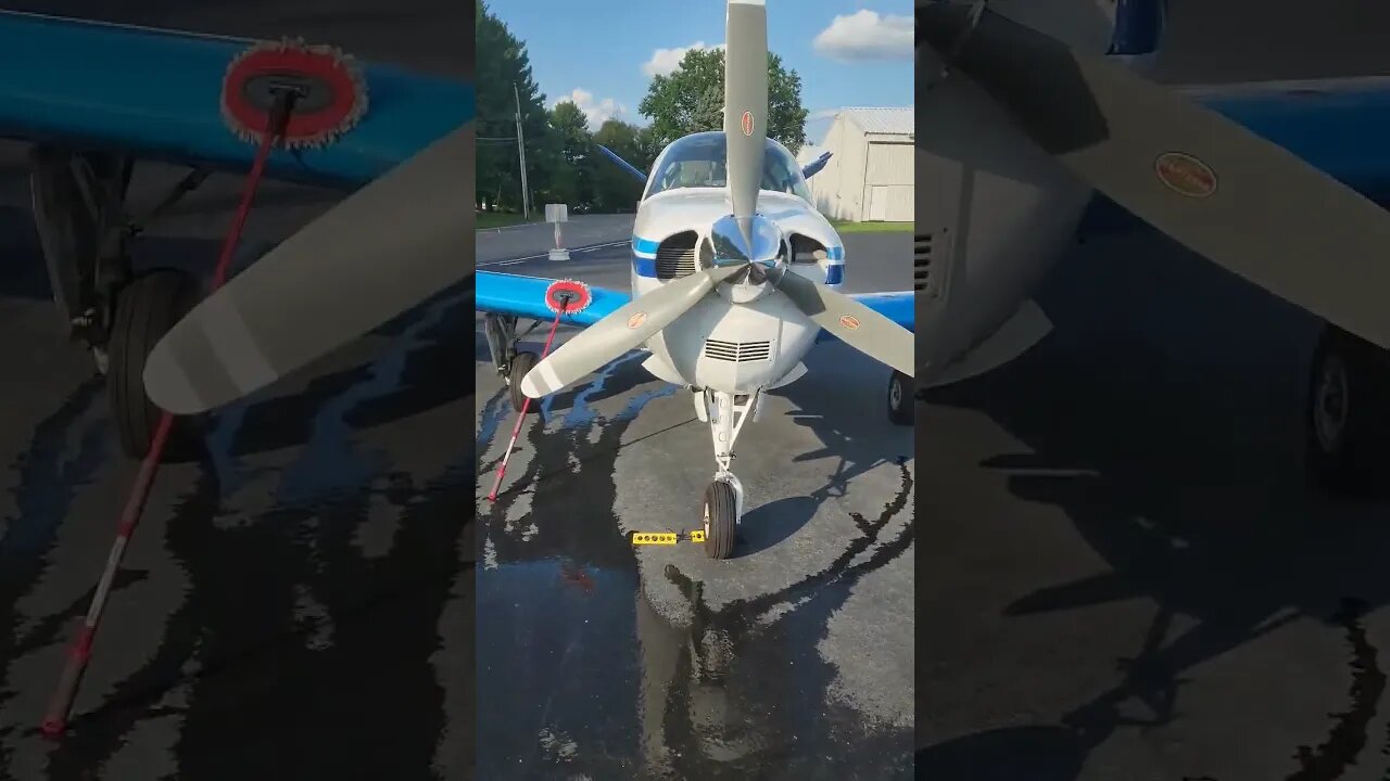 Washing the plane after a trip to some salty air. #planes #airplane #fyp #aviation #avgeeks