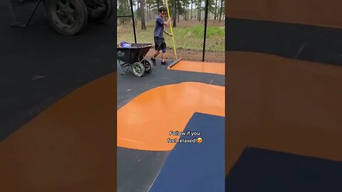 Painting a tennis court