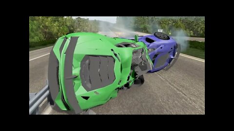 what happens if you drive into a fence at speed BeamNG DRIVE