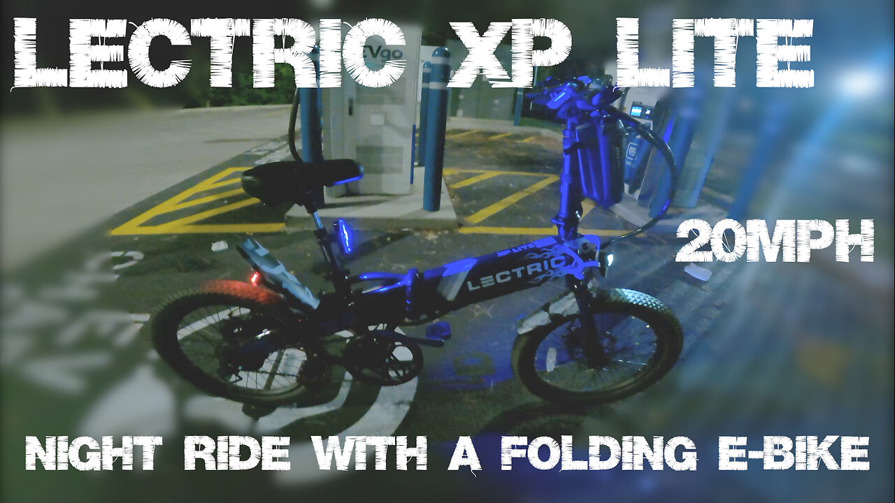 LECTRIC XP LITE : NEW NIGHT RIDE WITH LEDs ON DISPLAY : 20+MPH FOLDING E-BIKE : FANTASTIC CITY BIKE!