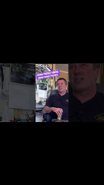 Legendary Artist Jimbo Phillips telling me about concert posters in my latest Podcast interview!