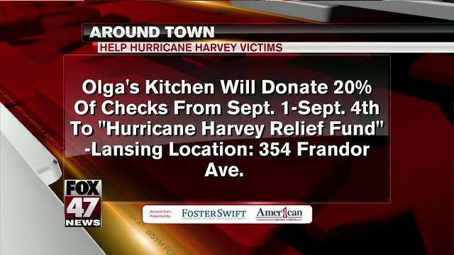 Around Town 9/1/17: Help Hurricane Harvey victims