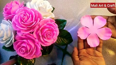 How to Make Foam Rose Flower