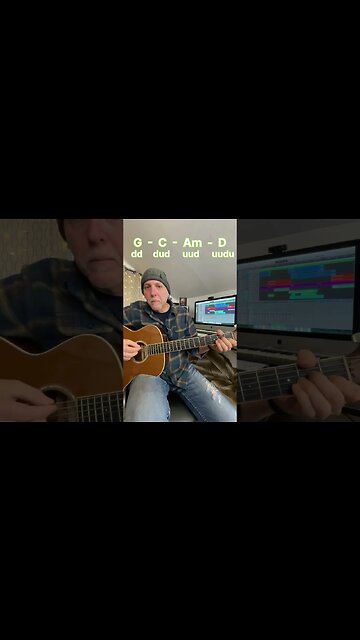 EZ 4 Chord Song for Guitar Runaround Blues Traveler #shorts