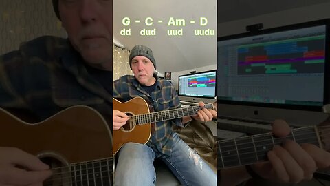 EZ 4 Chord Song for Guitar Runaround Blues Traveler #shorts