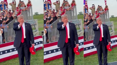 Another video from PD rally for Donald Trump in West Palm Beach, Florida