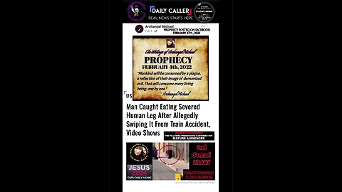 Man Caught Eating Human Leg !!! Welcome To The End of Days ....