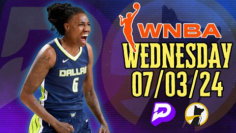 🏀 ✅ #PRIZEPICKS | #UNDERDOGFANTASY BEST PICKS FOR #WNBA WEDNESDAY | 07/03/24 | #BASKETBALL | TODAY