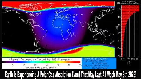 Earth Is Experiencing A Polar Cap Absorbtion Event That May Last All Week May 8th 2023!