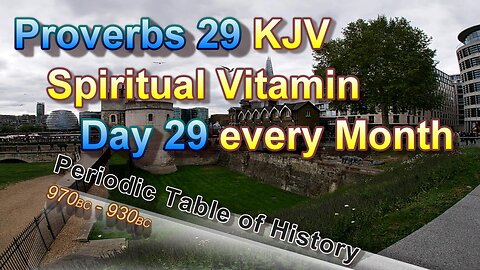 29th Day of the Month - Proverbs (Spiritual Vitamin)