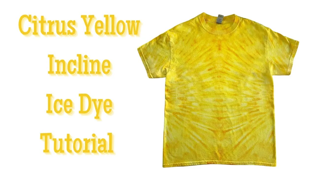 Tie-Dye Patterns: Citrus Yellow Incline Ice Dye