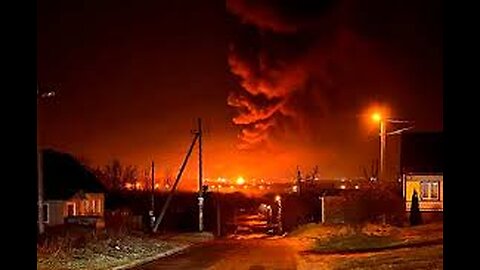 Strong overnight fire in Russia’s Novosibirsk city