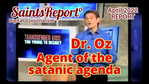 1k32. ⛔Dr. Oz promotes trangenderism in kids. ALSO See Below: