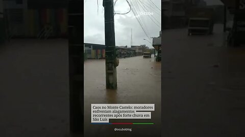 Caos no Monte Castelo: moradores enfrentam alagamentos recorrentes após forte chuva em São Luís
