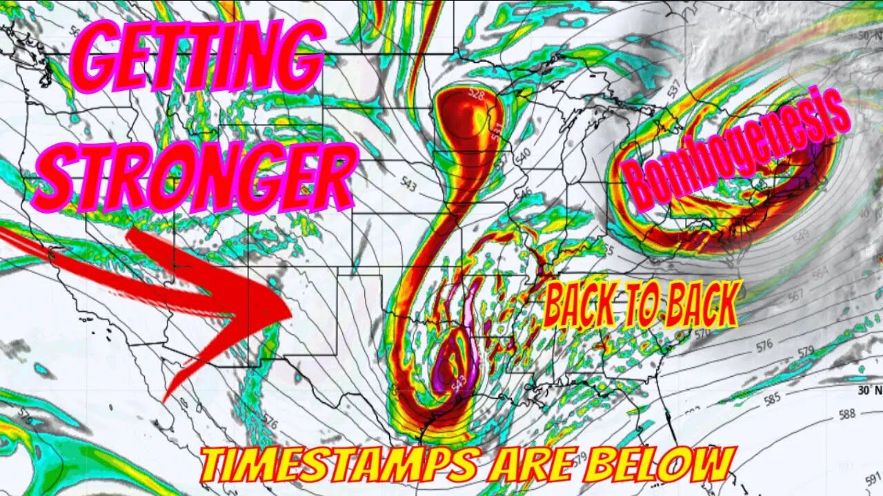 These Next 2 Storms Keep Getting Stronger! - The WeatherMan Plus