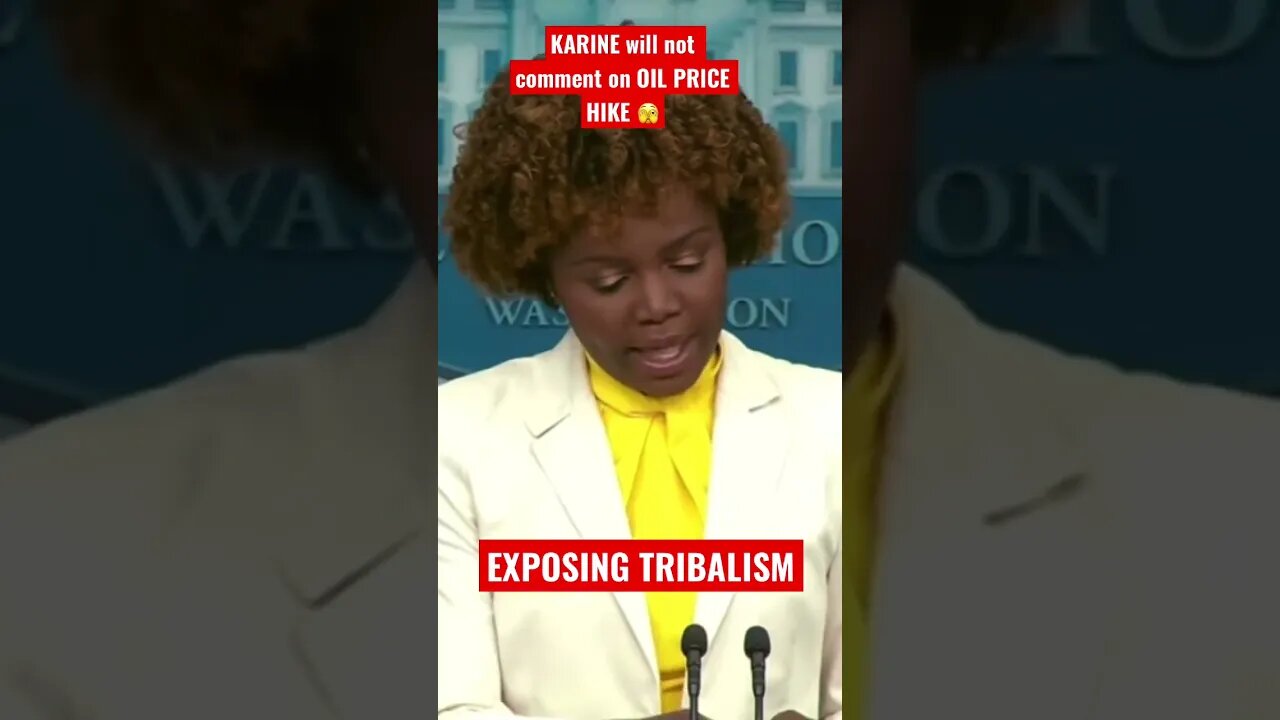 Karine not answering why gas prices are shooting up #OPEC￼