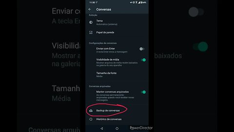 como fazer backup dos seus dados do WhatsApp no google drive #dicas #shorts #celular #noticias