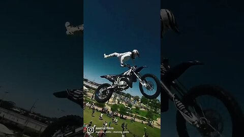 Pure insanity! 😳🔥🏍️ FPV + FMX 👌 GoPro Hero 11 Mini & GepRC Cinebot30 O3 #shorts #fpv #fmx #drone