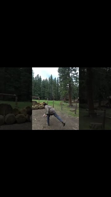 Throwing Tomahawks at Clear Creek camp - Philmont Trek #shorts