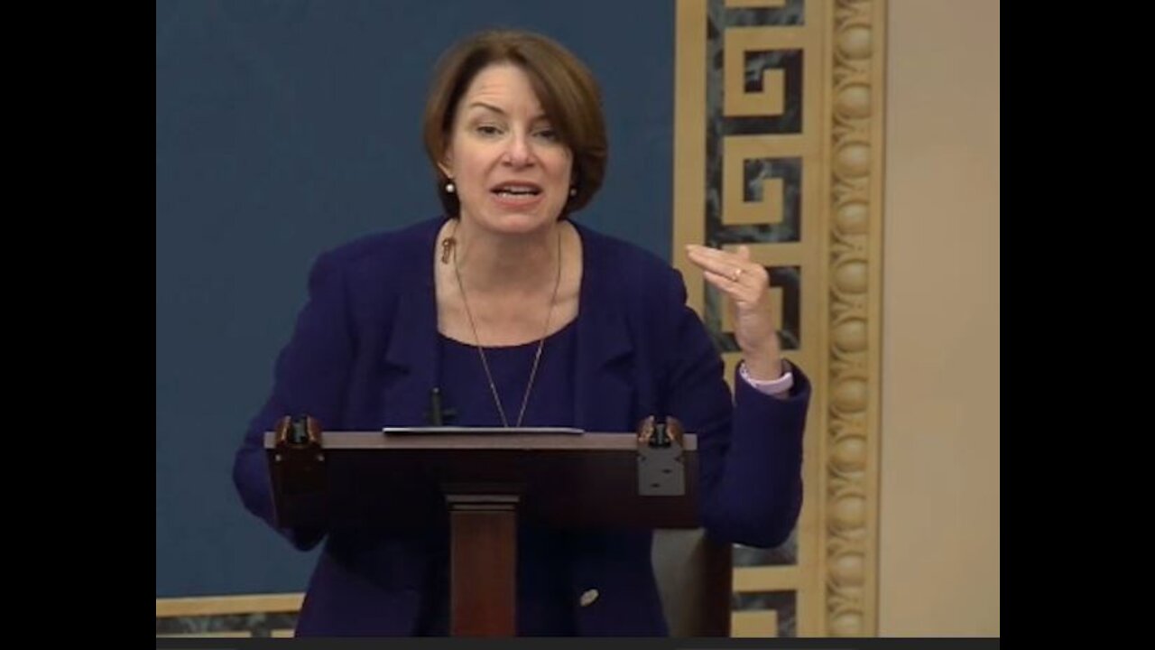 "Don't be scared" Amy Klobuchar calls out Republicans for stalling the voting rights bill