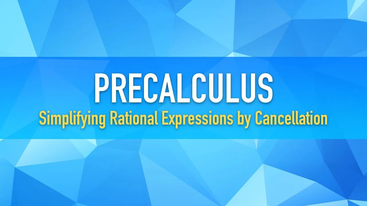 Rational Expressions: Example 2 (Explained in Spanish)