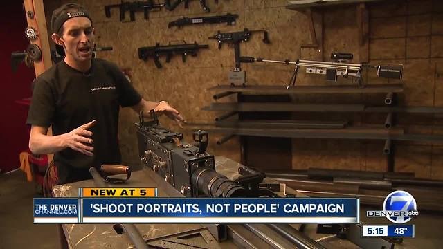 Denver artists turn camera parts into guns in evocative art installation