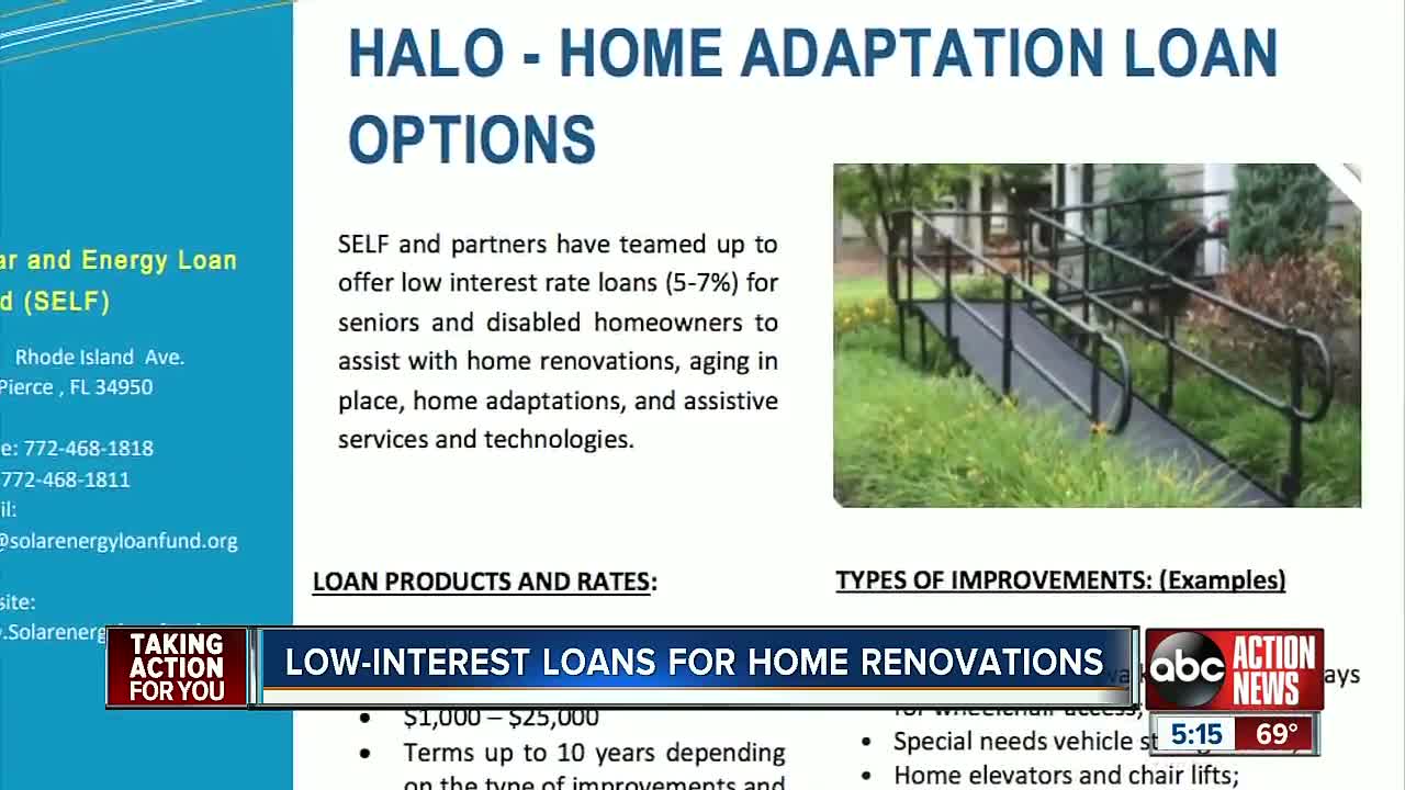 Low-income Halo loans for home renovations