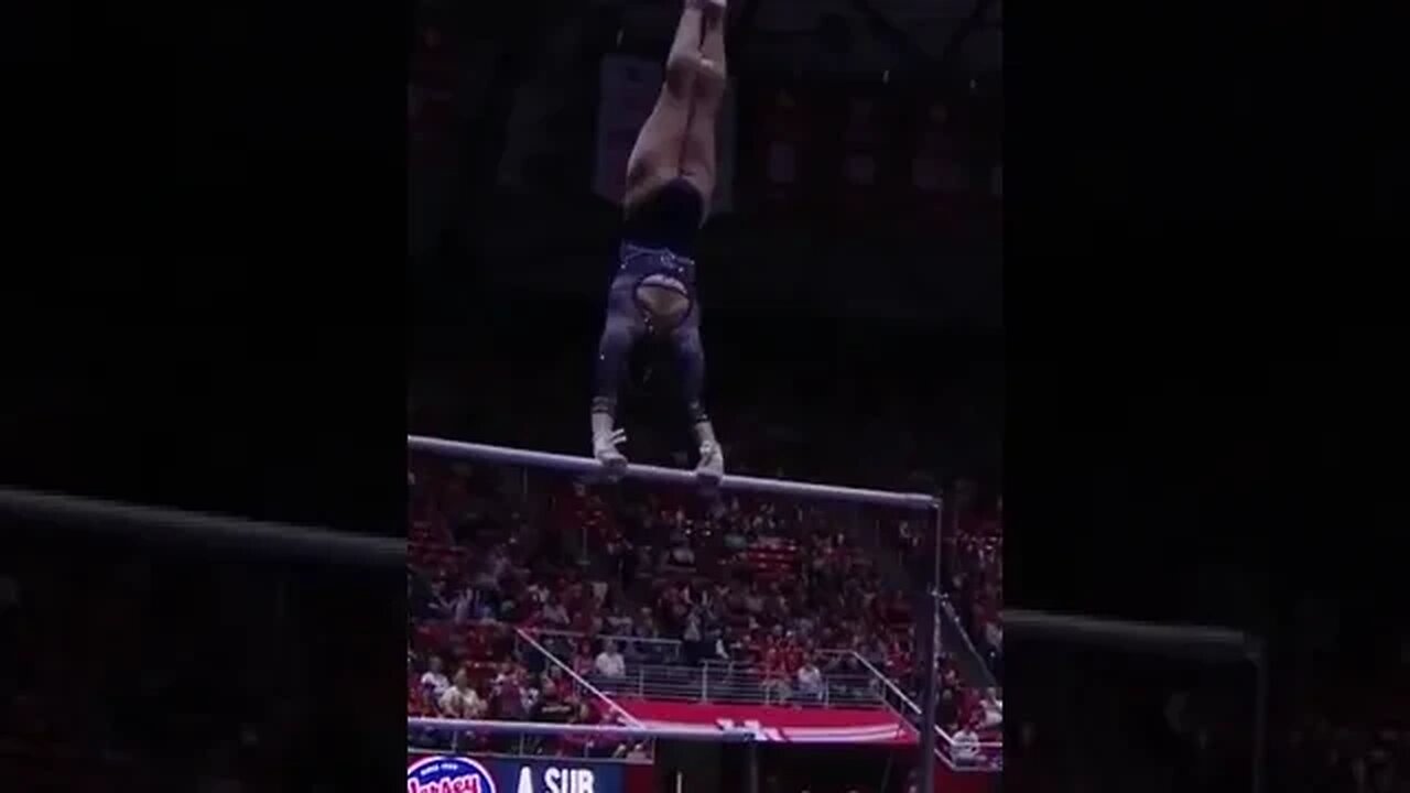 Maddie Williams (Cal) 9.950 on Bars - Cal vs Utah 2/24/23 #shorts