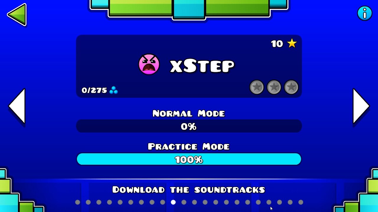 Geometry Dash Level 10 xStep Attempt 1