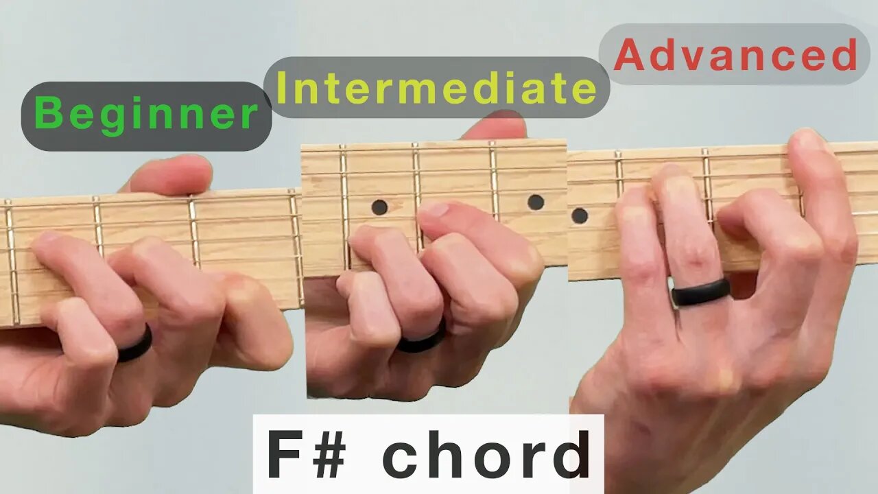 F sharp chord on guitar 🎸 How to play the F# or Gb chord on guitar 🎸 lesson tips tutorial learn