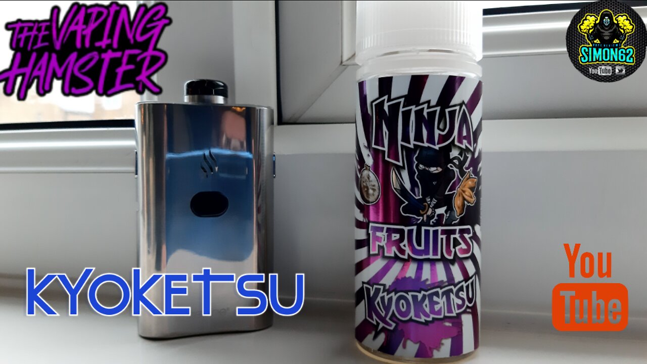 NINJA FRUITS / KYOKETSU / E-LIQUID REVIEW #thevapinghamster#eliquidreview#eliquid 🔞