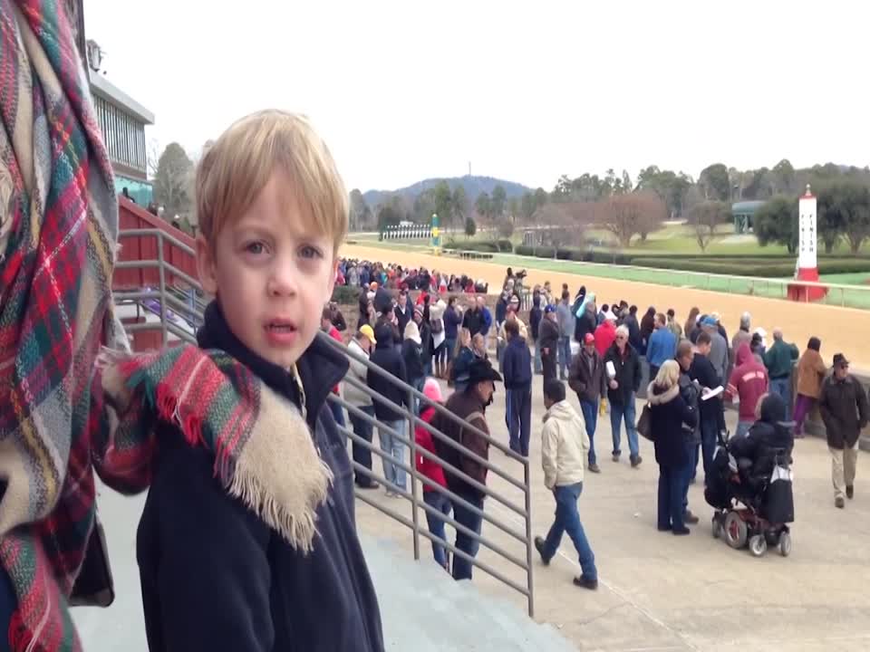 Little Boy Blames Mom for His Horse Losing