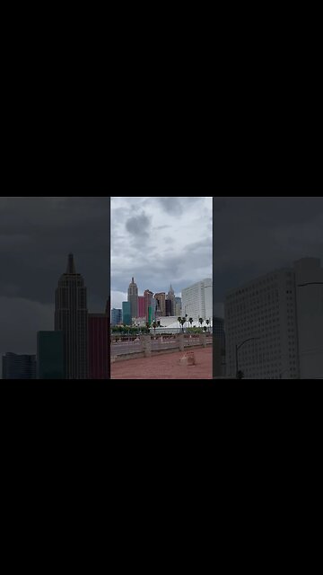 RAINY SUNDAY VEGAS #rain #hurricanehilary #weatherforecast #tropicalstorm #lasvegasstrip