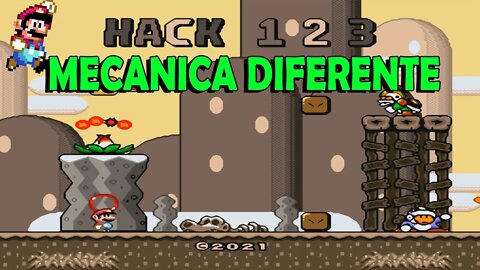 A Mecânica Diferente do Super Mario World HACK 1 2 3