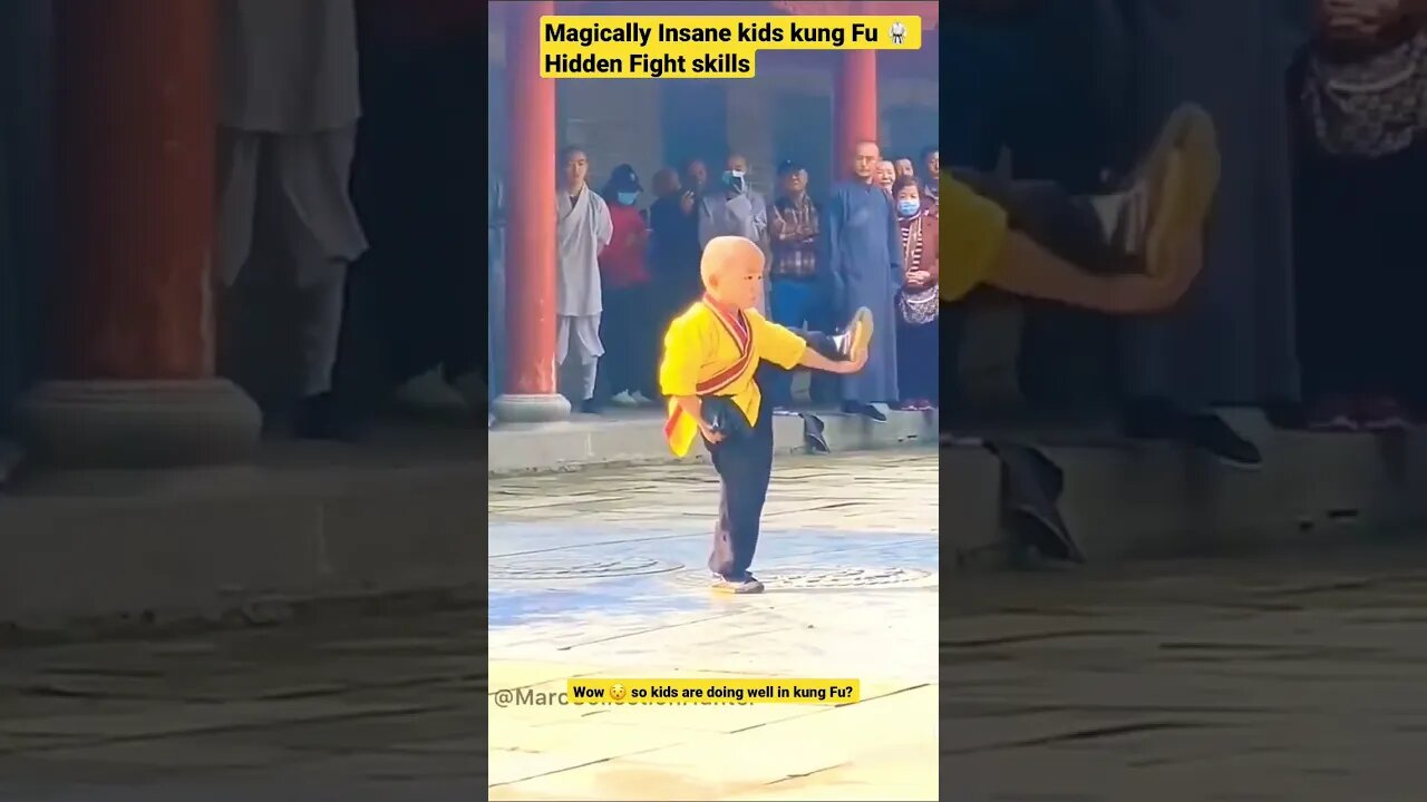 Magic Insane kids kung Fu 🥋 Hidden Fight skills #shorts #kungfu #taekwondo #karate #martialarts